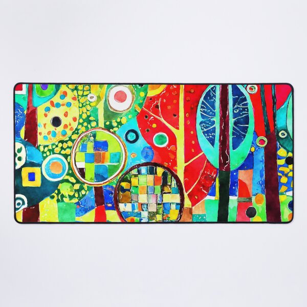 Item preview, Funky Fantasy Forest Vibrantly Colorful Abstract Digital Art designed and sold by DEC02.