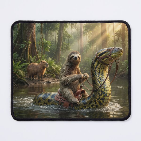 Item preview, Intrepid Sloth Rides Anaconda designed and sold by Tridentulus.