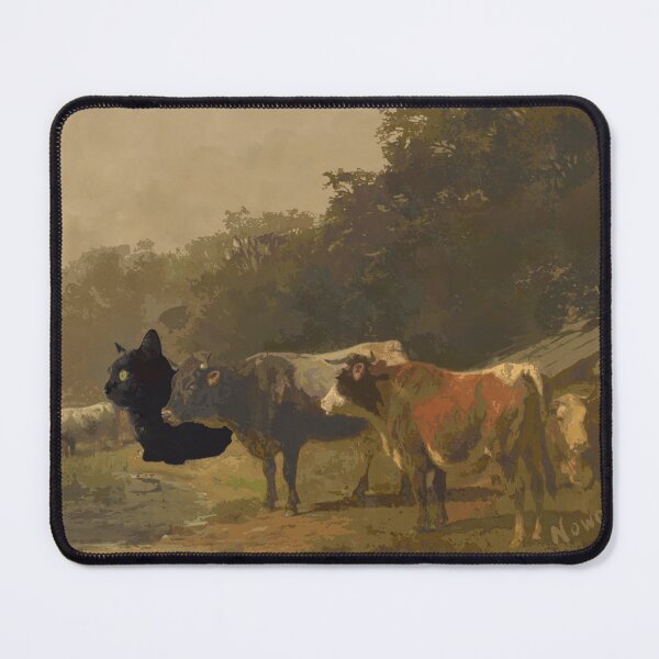 Item preview, Kuro Kitty in Art History: Cows by the Lakeshore, Volt designed and sold by NowellM.