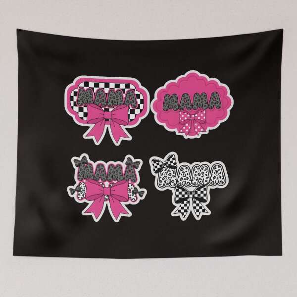Item preview, Glitter Pink Mama Coquette Bow, Mama Checkered, Mama Varsity, Mama Bow, Mini & Mama Leopard designed and sold by DesignDenDo ⭐⭐⭐⭐⭐.