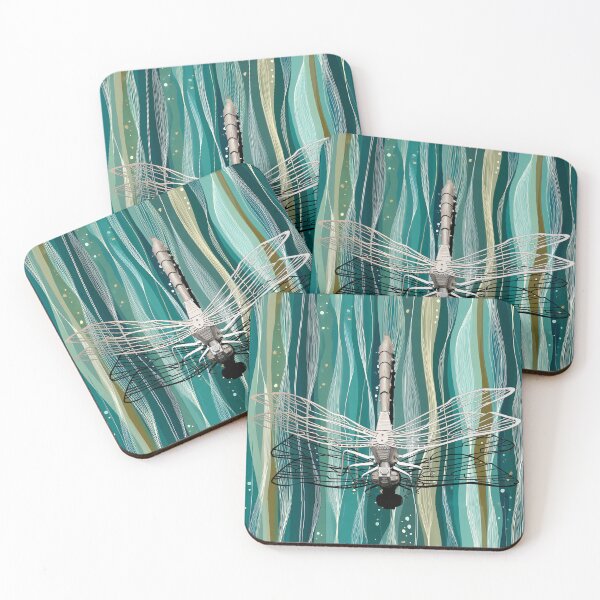 Item preview, DRAGONFLY OVER SUMMER POOL designed and sold by Tammera.