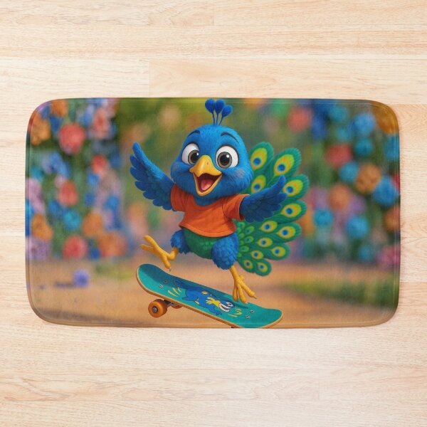 Item preview, Skater Peacock designed and sold by Sillytoe.