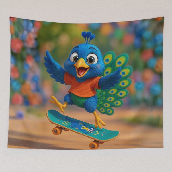 Item preview, Skater Peacock designed and sold by Sillytoe.