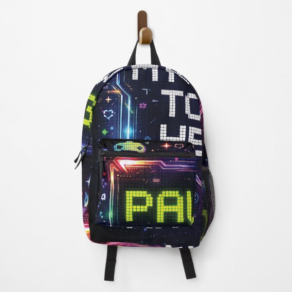 Item preview, I Paused My Game To Be Here – Funny Gamer Pixel Art Quote designed and sold by Gold Turtle Lina.