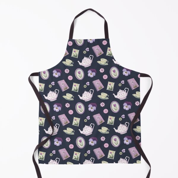 Item preview, Cottagecore Spring Pattern 1 - navy designed and sold by Ellen Wilberg.