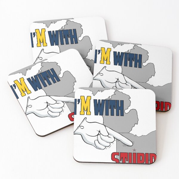 Item preview, I'm With Stupid (Michigan) designed and sold by 77Mongo.