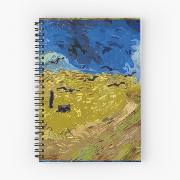 Artikelvorschau, Kuro Kitty in der Kunstgeschichte: Weizenfeld mit Krähen, Van Gogh entworfen und verkauft von NowellM.