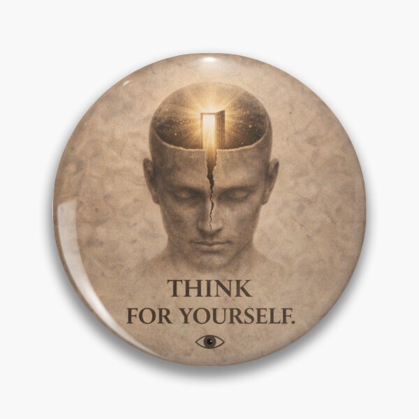 Item preview, Think For Yourself Awareness Poster designed and sold by Papier Atelier Art.
