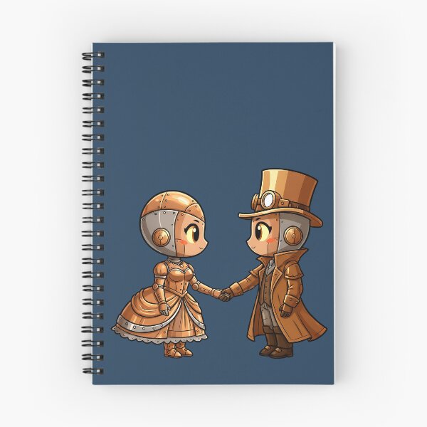 Item preview, Dapper & Delicate – Steampunk Robot Couple designed and sold by The Visual Syllabus.