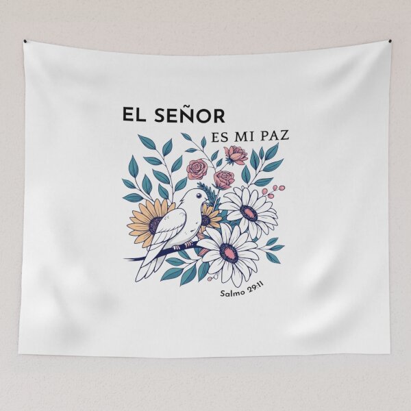 Item preview, Psalm 29:11 - The Lord Gives Strength and Peace - Botanical Art designed and sold by Vive con Fe.