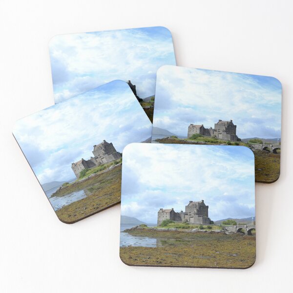 Item preview, Eilean Donan Castle Scottish Highlands Coastal Landscape Art designed and sold by ArcanePrintsxo.