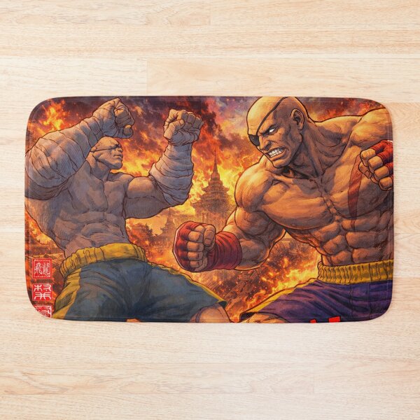 Aperçu de l'œuvre Combattant de rue Sagat Muay Thai créée et vendue par Fei Long Design Hub.