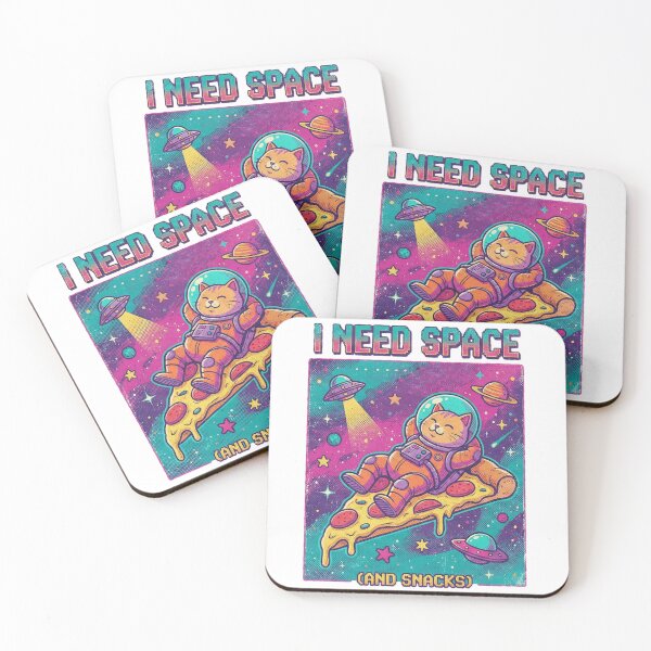 Item preview, Retro Space Cat Pizza - I Need Space and Snacks designed and sold by MythoWorldddd.