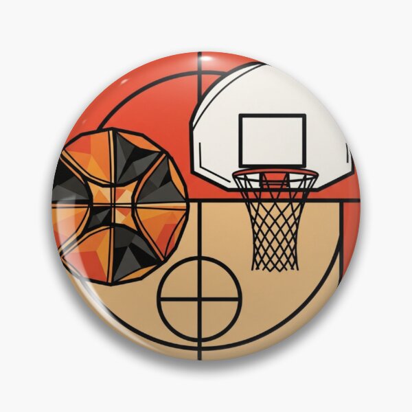 Item preview, Geometric Basketball Court T-Shirt Minimal Sports Design for Basketball Lovers designed and sold by Dzblack.