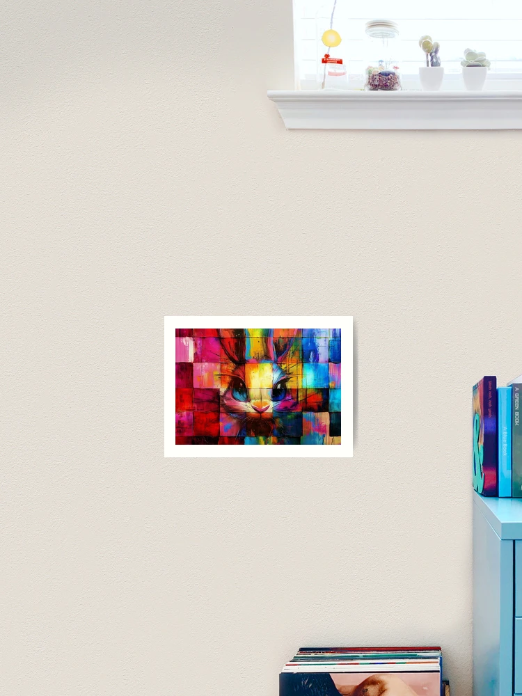 Thumbnail 2 of 3, Art Print, Colorbound Rabbit designed and sold by Studio-RMD.
