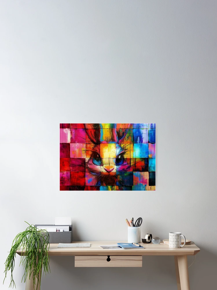 Thumbnail 2 of 3, Poster, Colorbound Rabbit designed and sold by Studio-RMD.