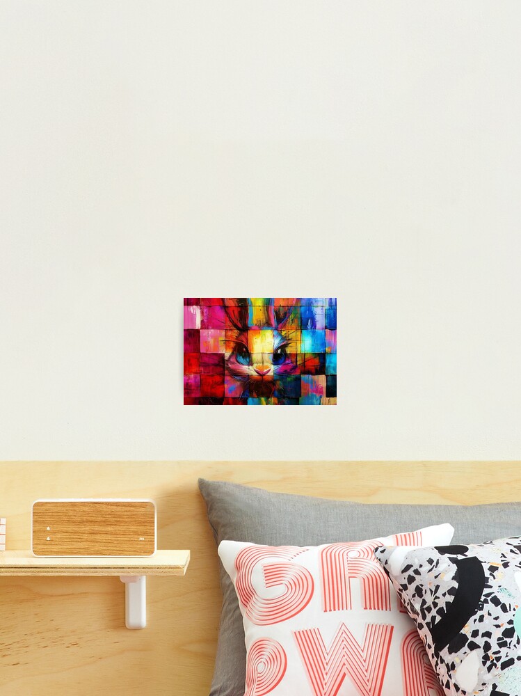 Thumbnail 2 of 3, Photographic Print, Colorbound Rabbit designed and sold by Studio-RMD.