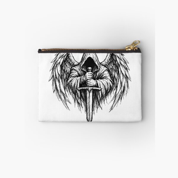 Item preview, Dark Hooded Angel Sketch designed and sold by AcrossAges.