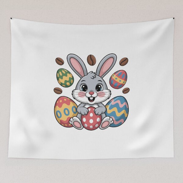 Item preview, Easter Bunny with Colorful Eggs designed and sold by jkrphoto.