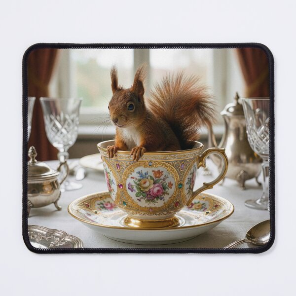 Item preview, Red Squirrel in a Tea Cup designed and sold by Tridentulus.