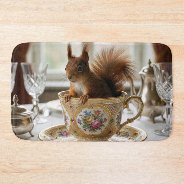 Item preview, Red Squirrel in a Tea Cup designed and sold by Tridentulus.