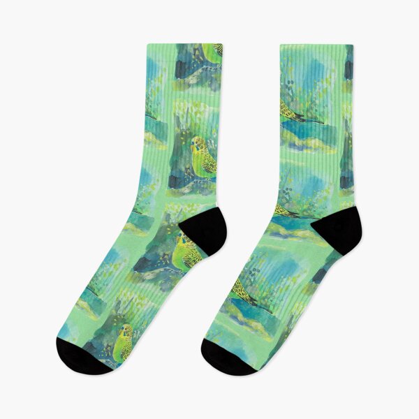 Item preview, Gute green Budgie designed and sold by Lemontreeart63.