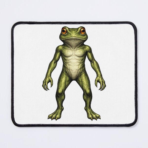 Item preview, Loveland Frog Cryptid Illustration | Humanoid Amphibian designed and sold by The Dark Files.