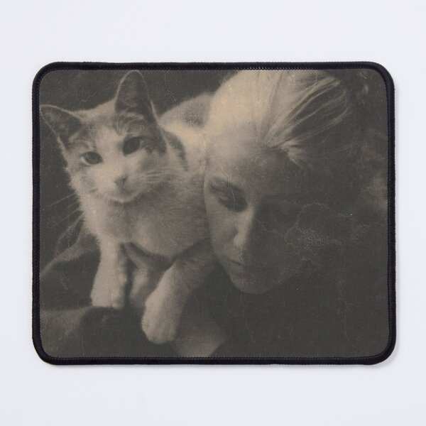 Item preview, Portrait of a Woman Reading with her Cat designed and sold by AnimaliaStar.