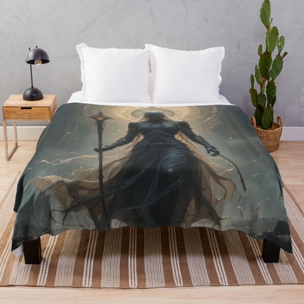 Item preview, Dark Celestial Sorceress – Sacred Geometry Fantasy Goddess Art designed and sold by infiniterealmsX.