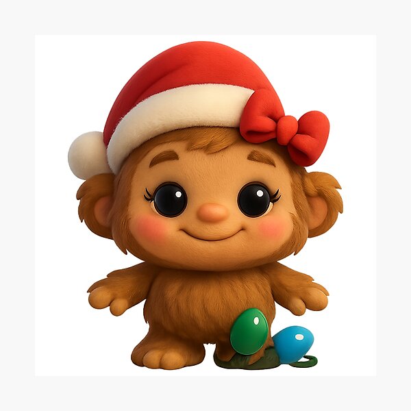 Item preview, Christmas Big Foot Girl designed and sold by Sillytoe.