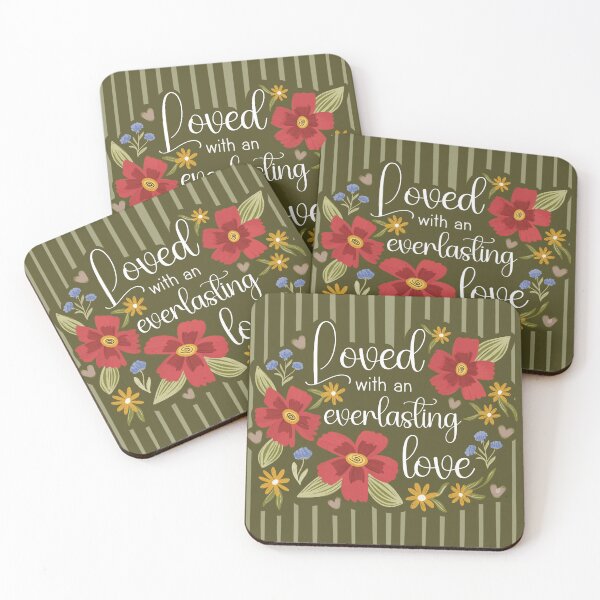 Item preview, Loved with an Everlasting Love - Jeremiah 31:3 designed and sold by Willow & Grace Designs.
