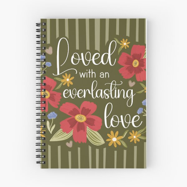 Item preview, Loved with an Everlasting Love - Jeremiah 31:3 designed and sold by Willow & Grace Designs.