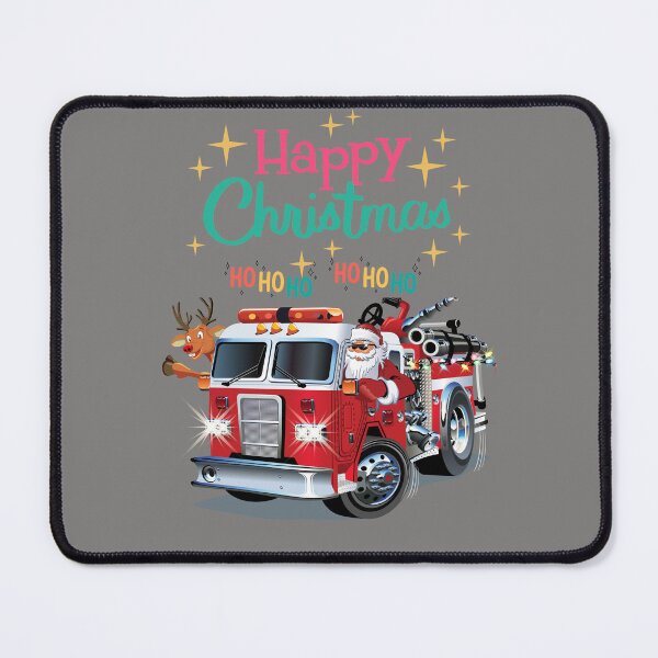 Item preview, Happy Christmas Santa Claus Fire Truck Firefighter Gift designed and sold by PrimaBrandLTD.