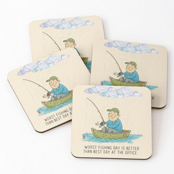 Item preview, Funny Fishing  Fisherman in Rain  designed and sold by Stefanrajzer.