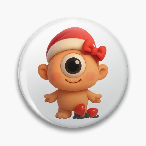 Item preview, Christmas Cyclops Girl designed and sold by Sillytoe.
