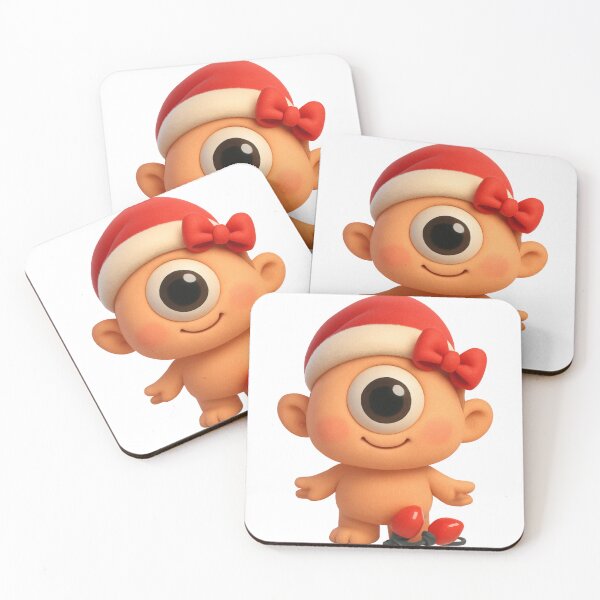 Item preview, Christmas Cyclops Girl designed and sold by Sillytoe.