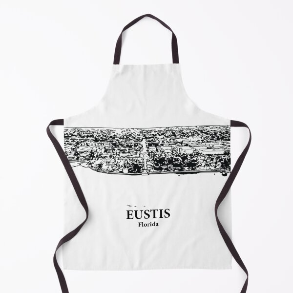 Item preview, Eustis FL - Ink Cityscape Illustration designed and sold by Lakeric Cityscapes.