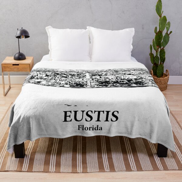 Item preview, Eustis FL - Ink Cityscape Illustration designed and sold by Lakeric Cityscapes.