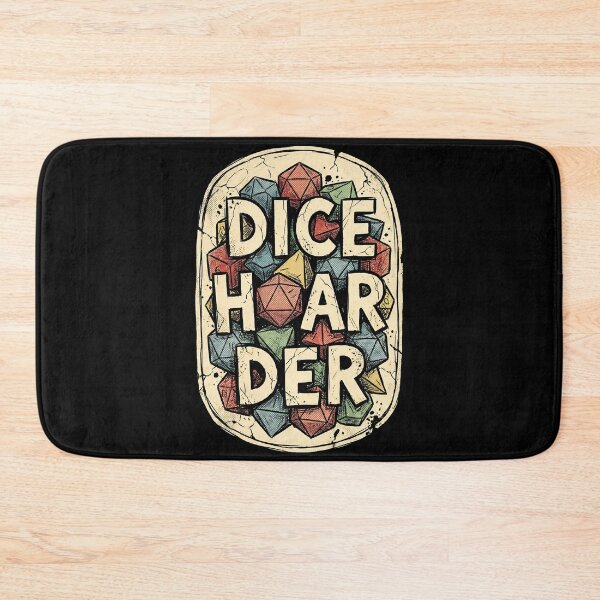 Item preview, Dice Hoarder Badge Retro Style Gamer Graphic designed and sold by Fenay Designs.