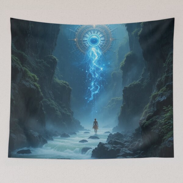 Item preview, Portal of Awakening – Sacred Geometry Fantasy River Ascension designed and sold by infiniterealmsX.