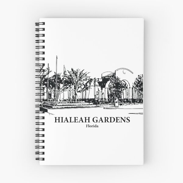 Item preview, Hialeah Gardens FL - Ink Cityscape Illustration designed and sold by Lakeric Cityscapes.