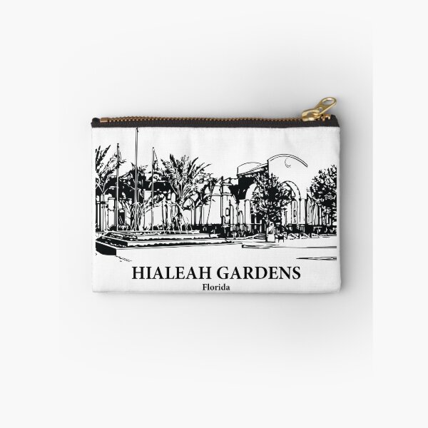 Item preview, Hialeah Gardens FL - Ink Cityscape Illustration designed and sold by Lakeric Cityscapes.