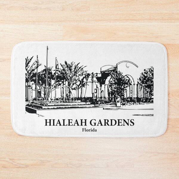 Item preview, Hialeah Gardens FL - Ink Cityscape Illustration designed and sold by Lakeric Cityscapes.