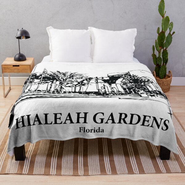 Item preview, Hialeah Gardens FL - Ink Cityscape Illustration designed and sold by Lakeric Cityscapes.
