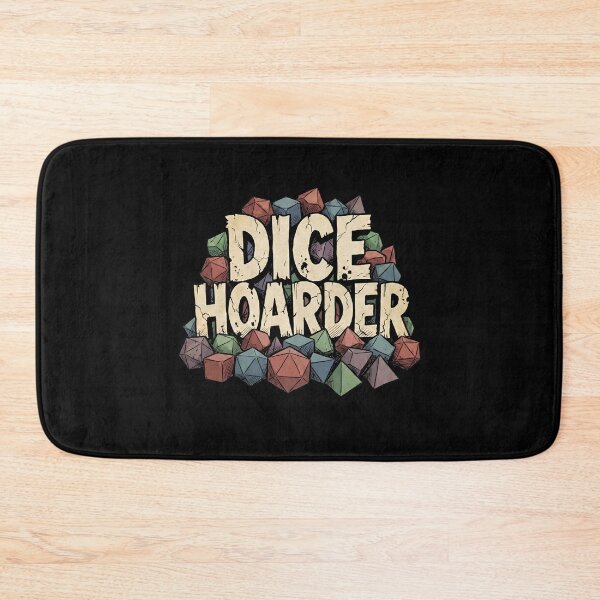 Item preview, Dice Hoarder Funny RPG Gamer Typography Art designed and sold by Fenay Designs.