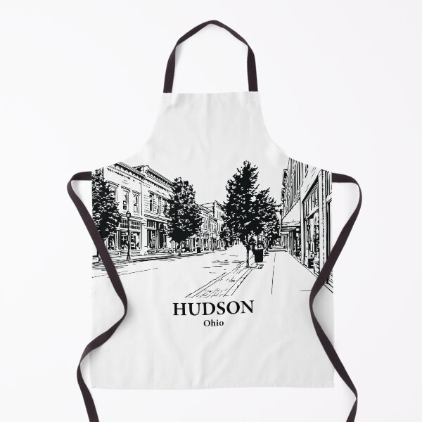 Item preview, Hudson OH - Ink Cityscape Illustration designed and sold by Lakeric.