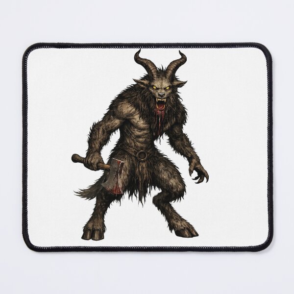 Item preview, Goatman Cryptid Illustration designed and sold by The Dark Files.