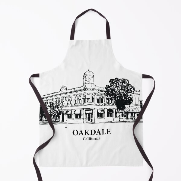 Item preview, Oakdale CA - Ink Cityscape Illustration designed and sold by Lakeric Cityscapes.