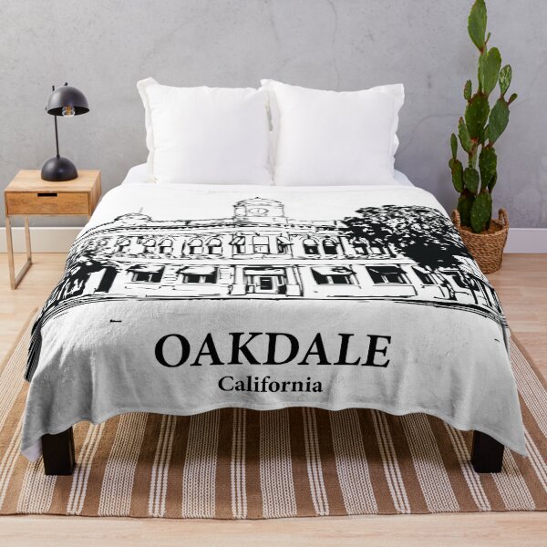 Item preview, Oakdale CA - Ink Cityscape Illustration designed and sold by Lakeric Cityscapes.
