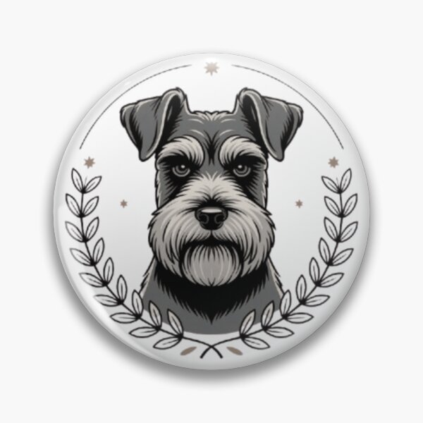 Item preview, Miniature Schminiature schnauzer clubnauzer Club Badge T-Shirt & Sticker | Proud Mini Schnauzer Owner Design designed and sold by Youpiworld.